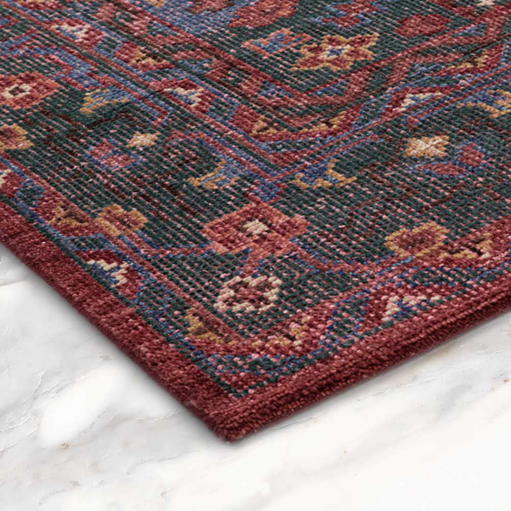 Disha Hand Knotted Woollen Rug - New Zealand Wool - Hand Knotted - Ajaypee Carpets (Thumbnail 3)