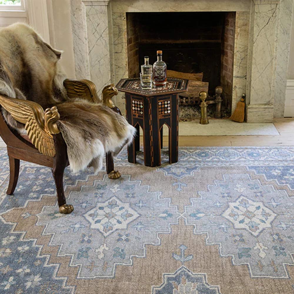 Distillerry Hand Knotted Woollen Rug – New Zealand Wool Hand Knotted handmade carpet by Ajaypee Carpets