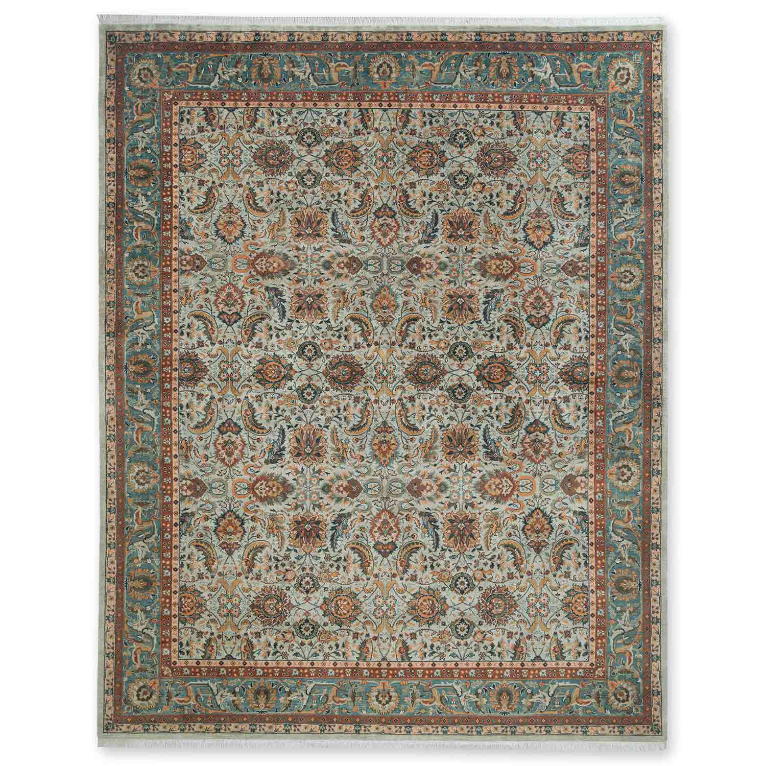 Dweep  Hand Knotted  Woollen Rug - New Zealand Wool - Hand Knotted - Ajaypee Carpets