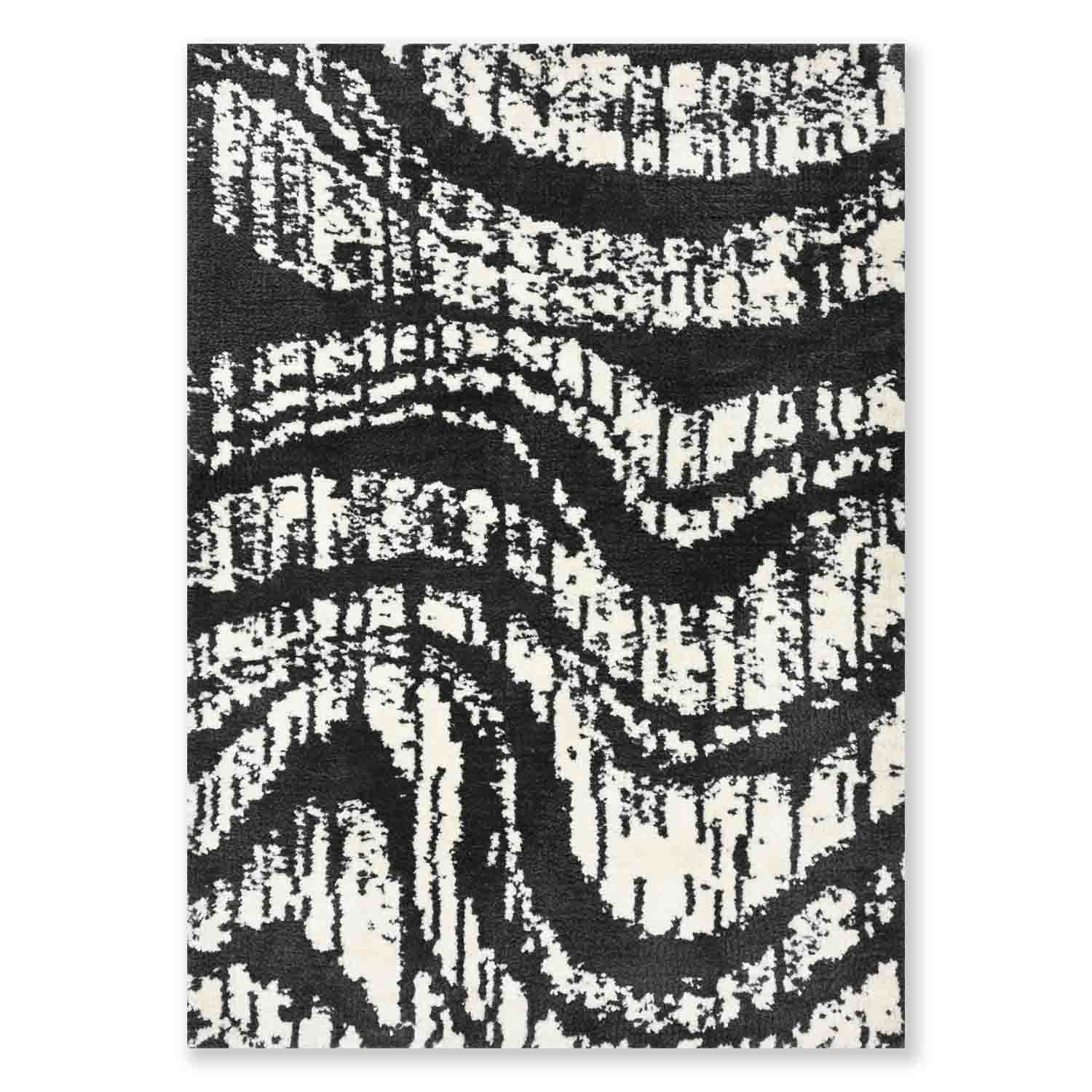 Ebony Hand Tufted Rug – Bamboo Silk Hand Tufted handmade carpet by Ajaypee Carpets