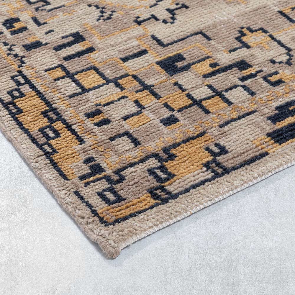 Ecco Hand Knotted Woollen Rug - New Zealand Wool - Hand Knotted - Ajaypee Carpets (Thumbnail 2)