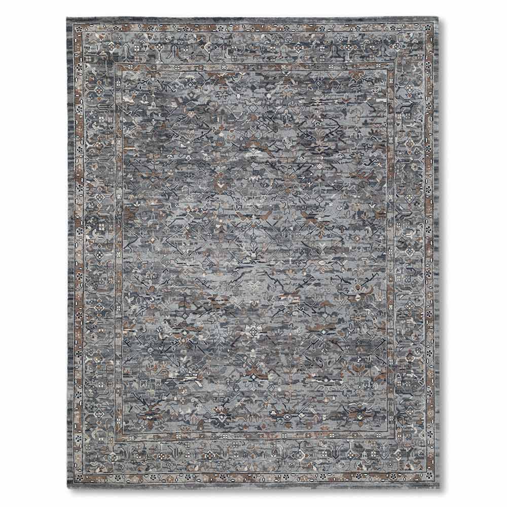 Edgar Hand Knotted Woollen Rug - New Zealand Wool - Hand Knotted - Ajaypee Carpets (Detail)