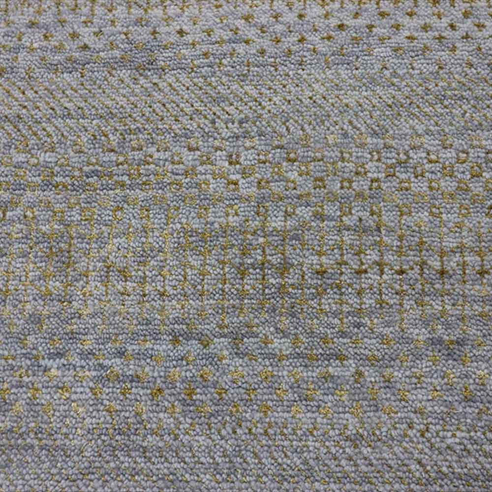 Edward Hand Knotted Woollen And Viscose Rug - Wool & Viscose Blend - Hand Knotted - Ajaypee Carpets (Thumbnail 3)