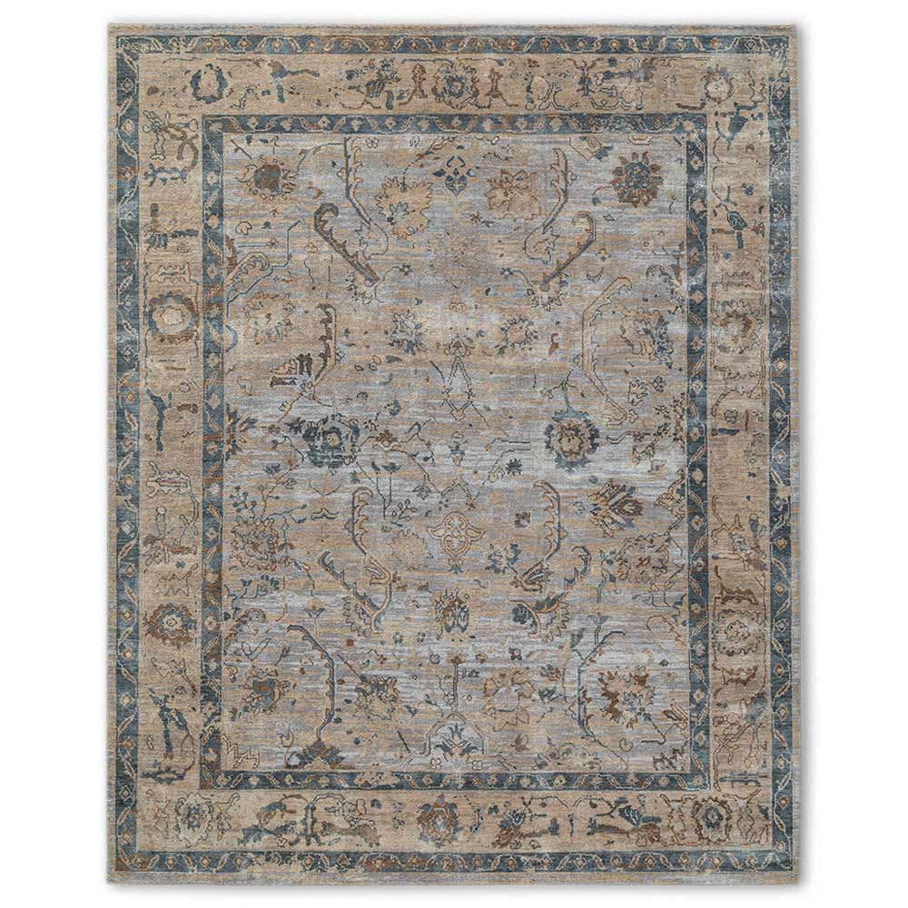 Edward Hand Knotted Woollen Rug - New Zealand Wool - Hand Knotted - Ajaypee Carpets (Thumbnail 2)
