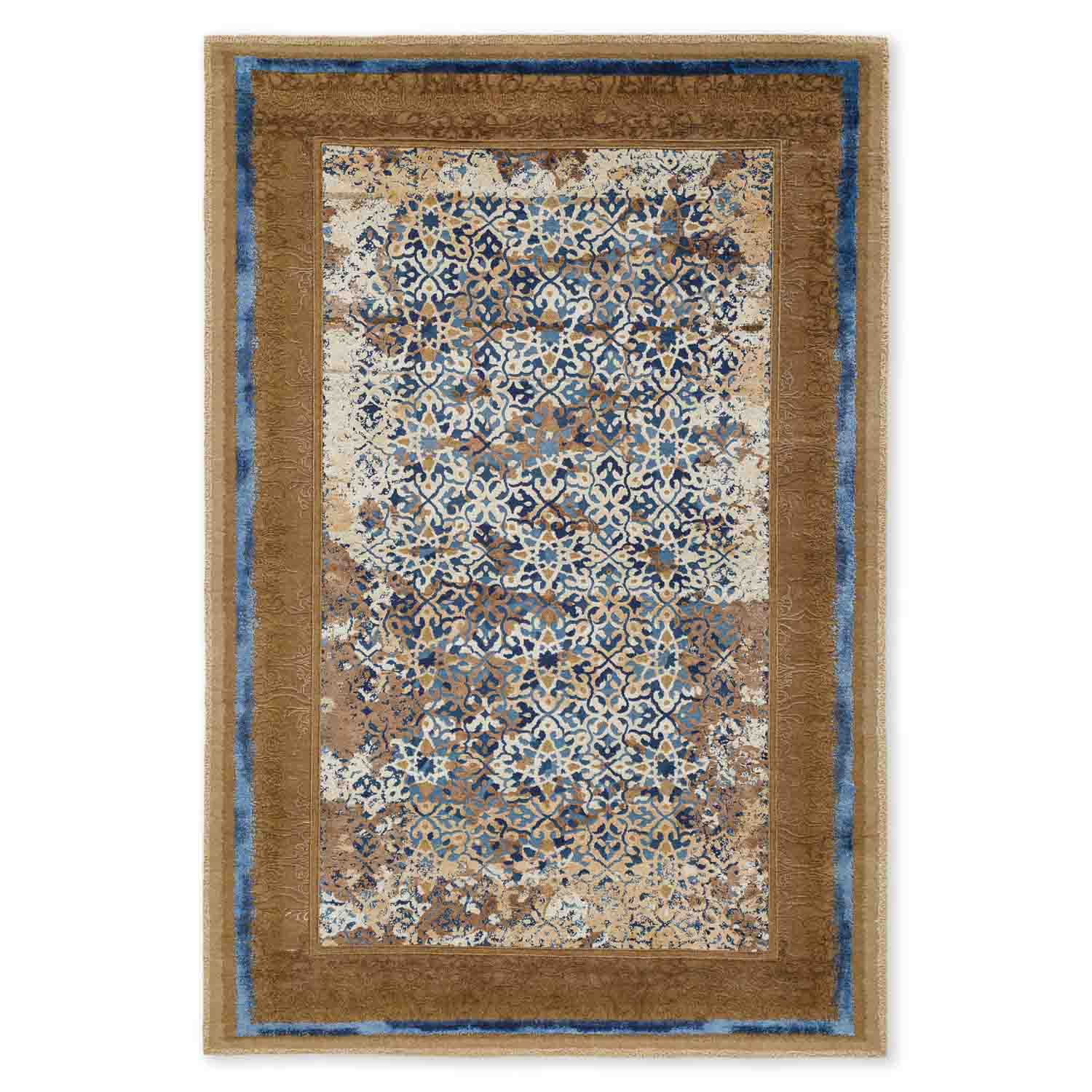 Elite Hand Knotted Woollen And Silk Rug by Tarun Tahiliani – Wool & Silk Blend Hand Knotted handmade carpet by Ajaypee Carpets
