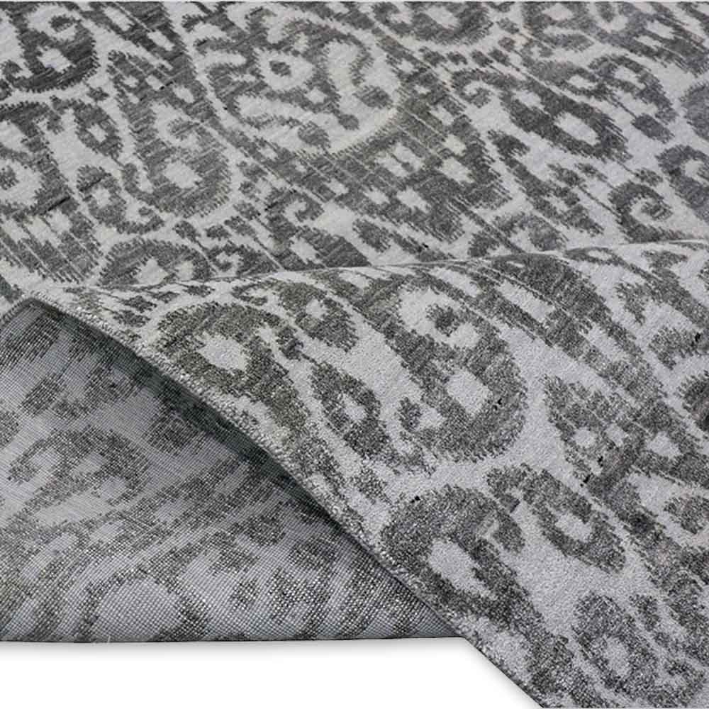 Embry Hand Knotted Woollen And Viscose Rug - Wool & Viscose Blend - Hand Knotted - Ajaypee Carpets (Thumbnail 3)