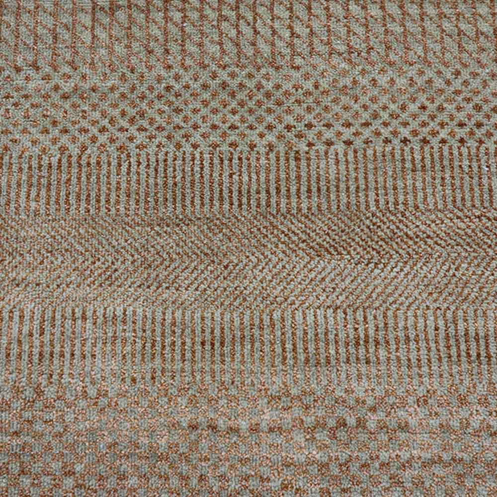 Emmett Hand Knotted Woollen And Viscose Rug - Wool & Viscose Blend - Hand Knotted - Ajaypee Carpets (Thumbnail 3)