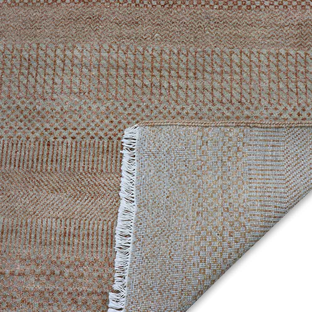 Emmett Hand Knotted Woollen And Viscose Rug - Wool & Viscose Blend - Hand Knotted - Ajaypee Carpets (Thumbnail 4)