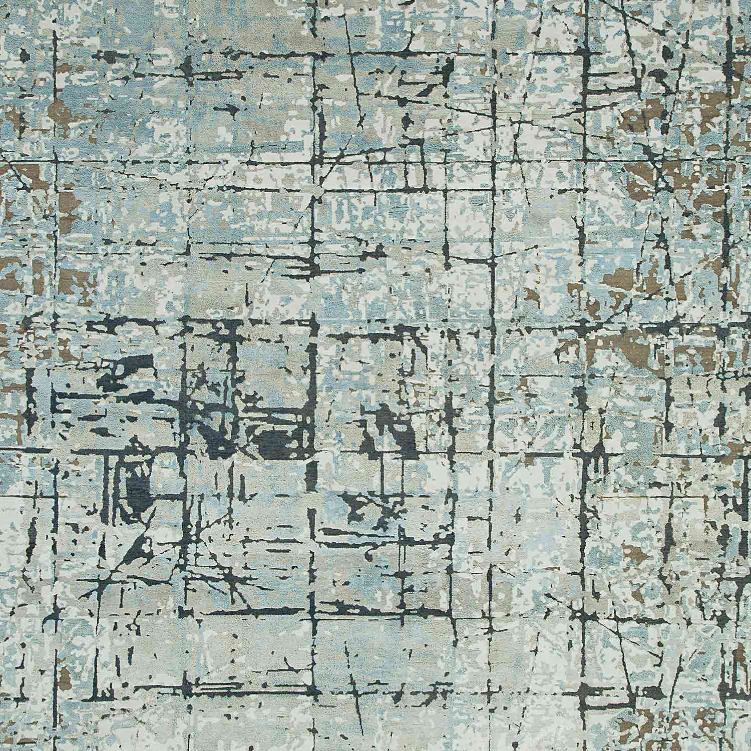 Enclavee Hand Knotted Woollen And Viscose Rug - Wool & Viscose Blend - Hand Knotted - Ajaypee Carpets (Thumbnail 3)