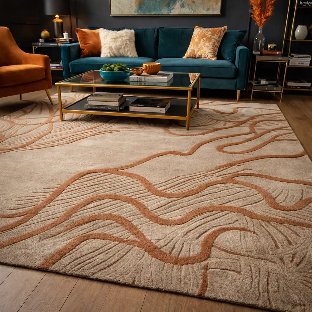 Eolian Hand Tufted Woollen Rug – New Zealand Wool Hand Tufted handmade carpet by Ajaypee Carpets