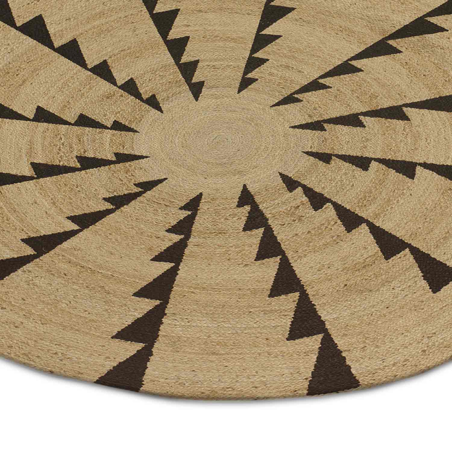 Epicenter Hand Woven Dhurrie - Wool & Silk Blend - Dhurrie - Ajaypee Carpets (Detail)
