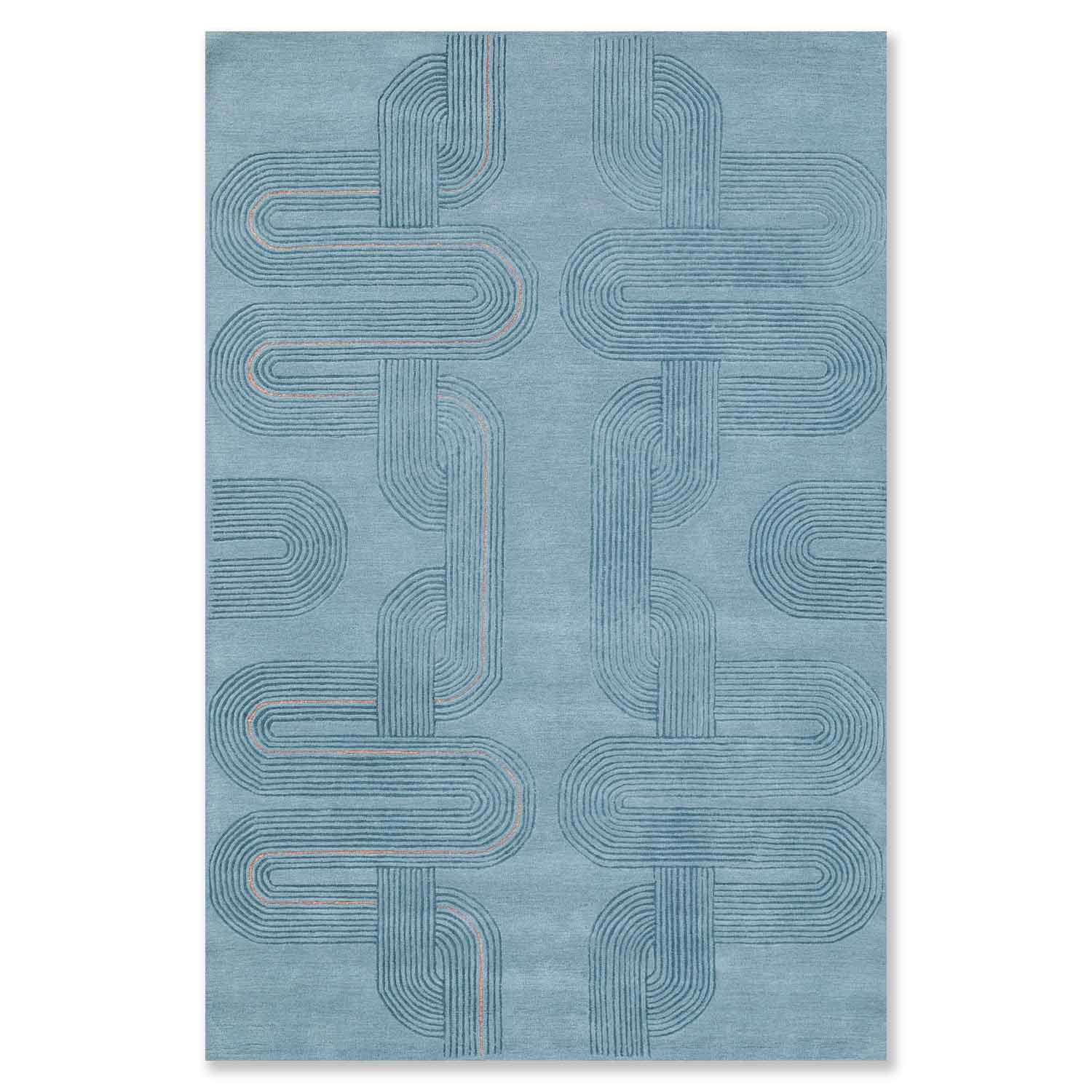 Farida Hand Tufted Woollen And Viscose Rug - Wool & Viscose Blend - Hand Tufted - Ajaypee Carpets (Thumbnail 3)