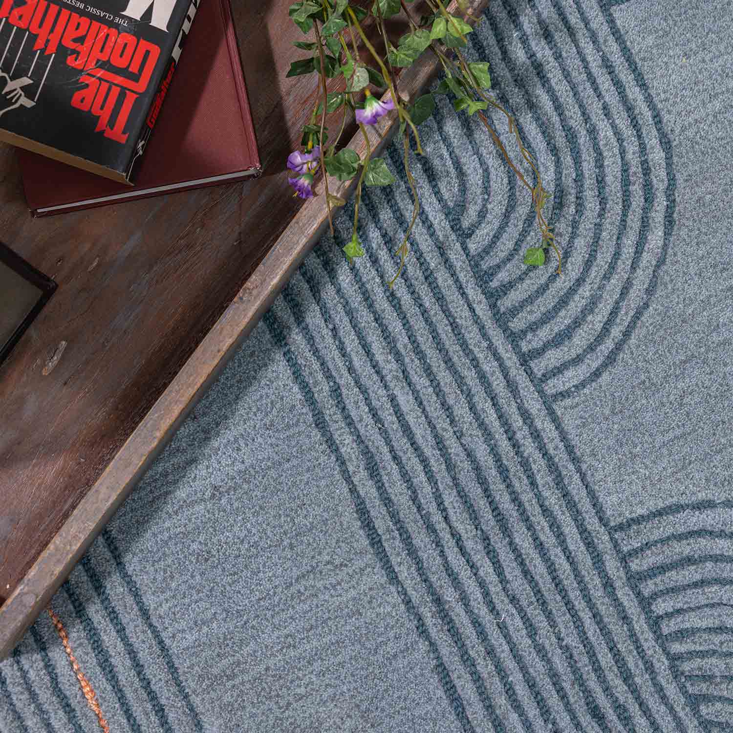Farida Hand Tufted Woollen And Viscose Rug - Wool & Viscose Blend - Hand Tufted - Ajaypee Carpets (Thumbnail 7)