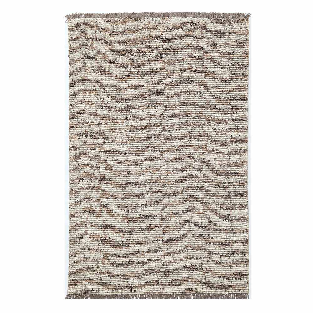 Feathers Hand Woven Woollen Plush Rug - New Zealand Wool - Hand Woven - Ajaypee Carpets (Thumbnail 2)